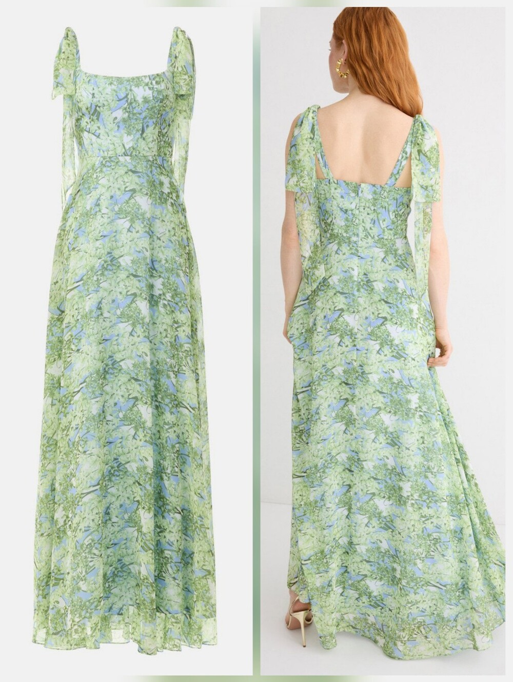 SACHIN BABI Pearl Gown Square Neck Sleeveless Size 8